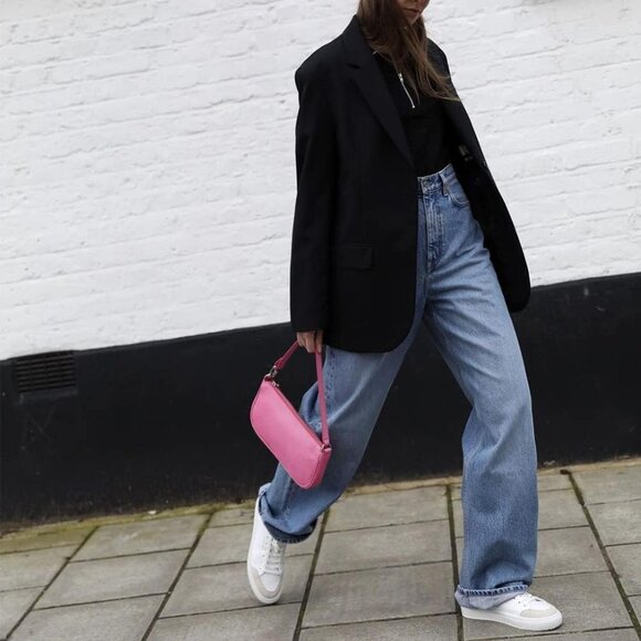 Crocodile Effect Faux Leather Clutch Shoulder Purse for Women Large Capacity - Picture 5 of 6